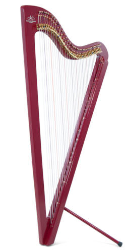 Electrická Paraguayská harfa, červená úprava